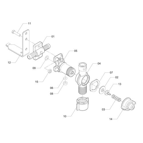 Porta bico duplo c/antigotejo p/mang int - 536359 - VERSÃO - SAP-2013/6-  -0