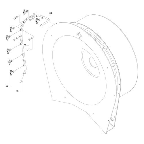 RAMAL DIREITO - COMPLETO P/ 7 BICOS 554444 (CONJUNTO COMPLETO) RAMAL DIREITO - COMPLETO P/ 7 BICOS 554444 (CONJUNTO COMPLETO)