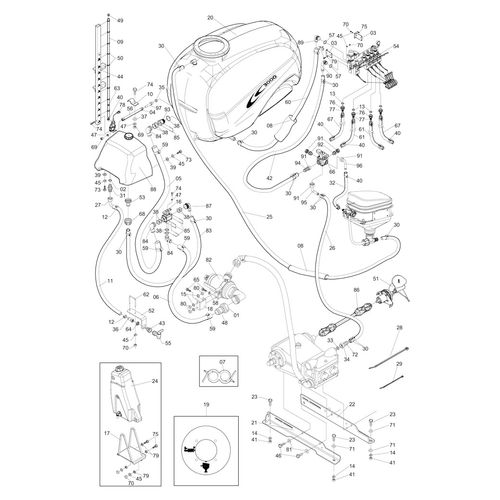 CIRCUITO DEFENSIVO - MF-2000 CABO + JSC 554840 (CONJUNTO COMPLETO)