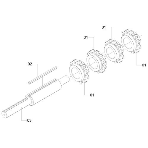 CONJUNTO EIXO MOTOR MENOR 561118 (CONJUNTO COMPLETO) CONJUNTO EIXO MOTOR MENOR 561118 (CONJUNTO COMPLETO)