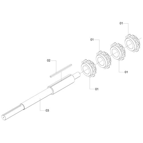 CONJUNTO EIXO MOTOR MAIOR 561126 (CONJUNTO COMPLETO) CONJUNTO EIXO MOTOR MAIOR 561126 (CONJUNTO COMPLETO)