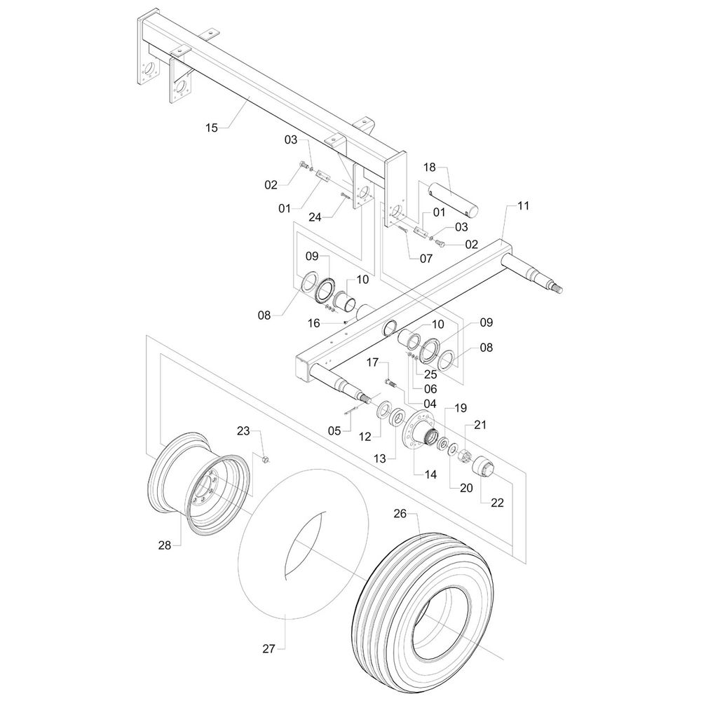 EIXO TANDEM NR. 5 - 561225 - VERSÃO - 0-0/0-A -1 - Jacto Mobile