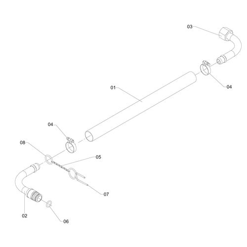 FLEXÍVEL P/DEFLETOR CAMARÃO 584383 (CONJUNTO COMPLETO)