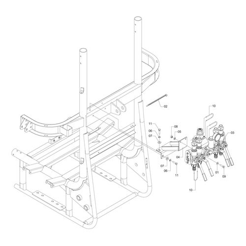 CONJ COMANDO MF ALAV 4V CN800-AM 595918 (CONJUNTO COMPLETO)