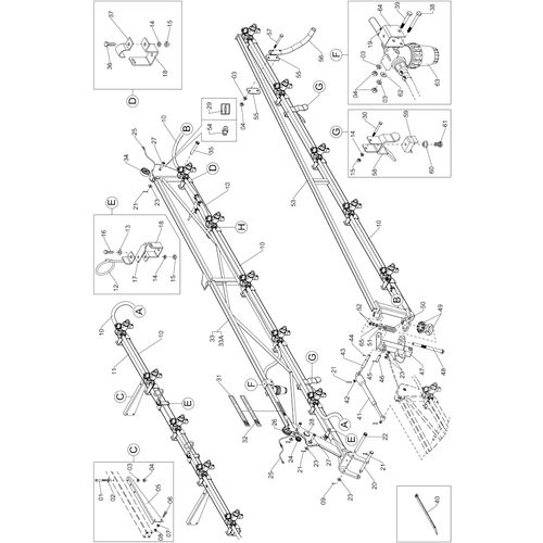 BARRA PULV.12M CN-AM 800 50 AGD-M 2V 596239 (CONJUNTO COMPLETO) BARRA PULV.12M CN-AM 800 50 AGD-M 2V 596239 (CONJUNTO COMPLETO)