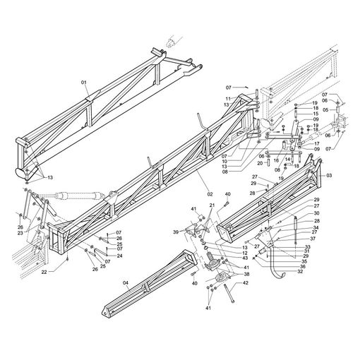 BARRA DE PULVERIZACAO DE 25 METROS 614263 (CONJUNTO COMPLETO) BARRA DE PULVERIZACAO DE 25 METROS 614263 (CONJUNTO COMPLETO)