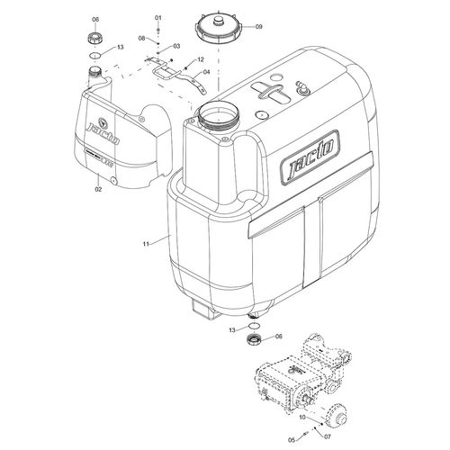 RESERV DEF 800L S/MEXEDOR CN800-M12/14 625384 (CONJUNTO COMPLETO) RESERV DEF 800L S/MEXEDOR CN800-M12/14 625384 (CONJUNTO COMPLETO)