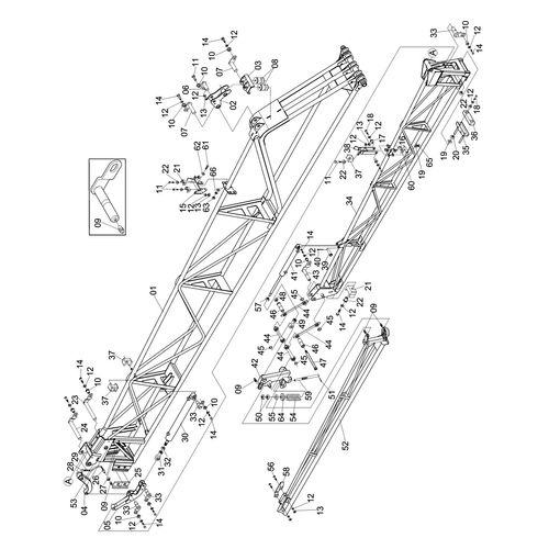 BARRA DE PULVERIZAÇÃO DE 24 METROS - ESQ - 627372 - VERSÃO - 0-0/0-  -1