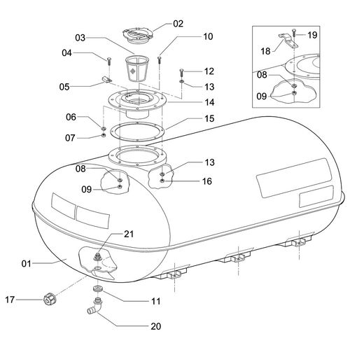 RESERVATORIO PARA 2000 LITROS 636480 (CONJUNTO COMPLETO) RESERVATORIO PARA 2000 LITROS 636480 (CONJUNTO COMPLETO)