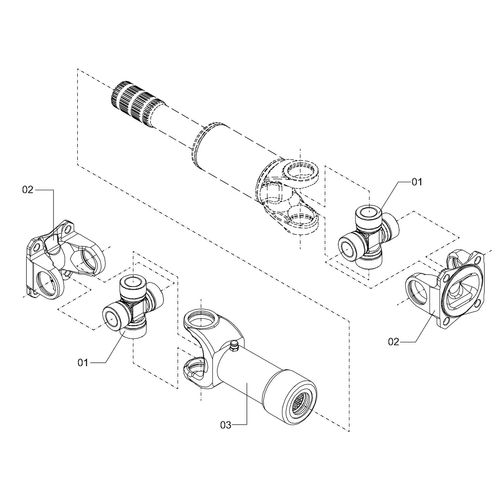 CARDAN 347 FLANGE FLANGE 644781 (CONJUNTO COMPLETO) CARDAN 347 FLANGE FLANGE 644781 (CONJUNTO COMPLETO)