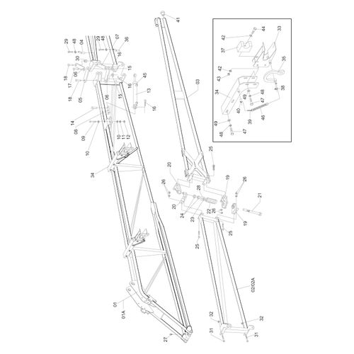 BARRA DE 21 MT- DIREITA/ESQUERDA UP-2000 645622 (CONJUNTO COMPLETO) BARRA DE 21 MT- DIREITA/ESQUERDA UP-2000 645622 (CONJUNTO COMPLETO)