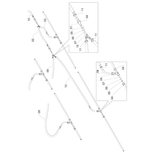 MANGUEIRAS DO PRIMEIRO FILTRO (500) 682237 (CONJUNTO COMPLETO) MANGUEIRAS DO PRIMEIRO FILTRO (500) 682237 (CONJUNTO COMPLETO)