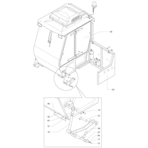 CABINE COMPLETA COM CLIMATIZADOR 686930 (CONJUNTO COMPLETO)