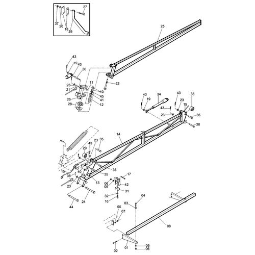 BARRA E COMPLEMENTOS P/ AM-12 692723 (CONJUNTO COMPLETO) BARRA E COMPLEMENTOS P/ AM-12 692723 (CONJUNTO COMPLETO)