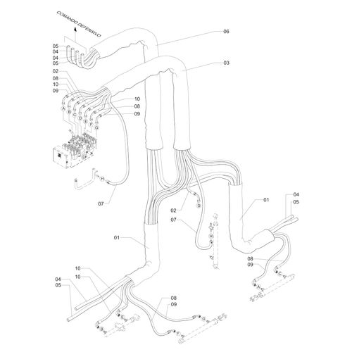 MANGUEIRA DO COMANDO A BARRA - 696039 - VERSÃO - SAP-2012/10-  -0