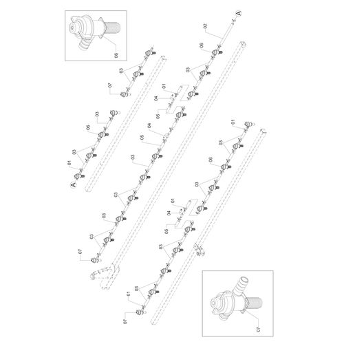 MANGUEIRAS DIREITA/ESQUERDA BARRAO 713800 (CONJUNTO COMPLETO) MANGUEIRAS DIREITA/ESQUERDA BARRAO 713800 (CONJUNTO COMPLETO)