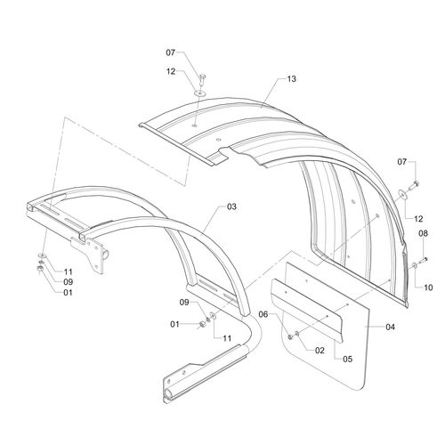 PÁRA-LAMA TRASEIRO DIREITO COM SUPORTE - 715218 - VERSÃO - SAP-2012/2-  -0