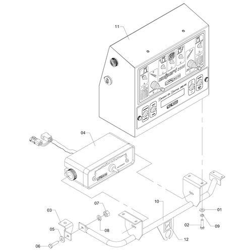 PAINEL COMANDO HID COMPLETO C/MM C/SB 714899 (CONJUNTO COMPLETO)