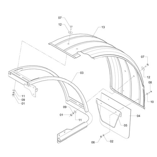 PÁRA-LAMA TRASEIRO DIREITO COM SUPORTE 715218 (CONJUNTO COMPLETO) PÁRA-LAMA TRASEIRO DIREITO COM SUPORTE 715218 (CONJUNTO COMPLETO)