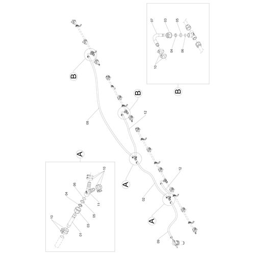 MANGUEIRAS DO SEGUNDO FILTRO (350) 732487 (CONJUNTO COMPLETO) MANGUEIRAS DO SEGUNDO FILTRO (350) 732487 (CONJUNTO COMPLETO)