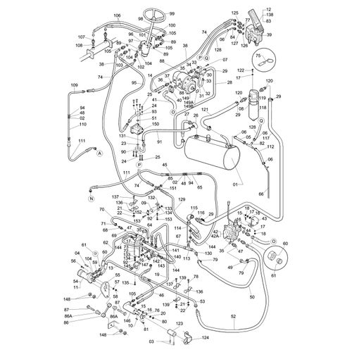 CIRCUITO HIDRAULICO - 741744 - VERSÃO - 0-0/0-A -1