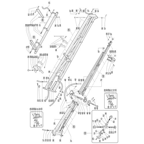 BARRA DE PULVERIZACAO DE 18 MTS., C/BICO 746701 (CONJUNTO COMPLETO) BARRA DE PULVERIZACAO DE 18 MTS., C/BICO 746701 (CONJUNTO COMPLETO)