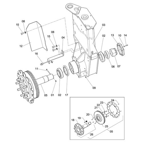 PERNA DIANTEIRA ESQUERDA COMPLETA - 793810 - VERSÃO - 0-0/0-  -1