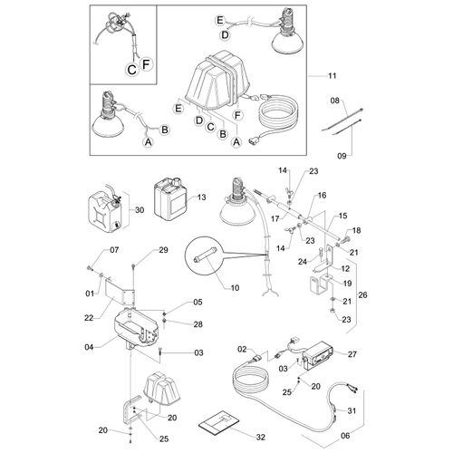 KIT MARCADOR DE LINHA ADV3000 ESP 803205 (CONJUNTO COMPLETO)