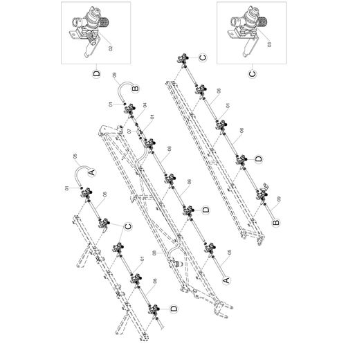 RAMAL DA CONDOR 800-AM12 AGD 815621 (CONJUNTO COMPLETO) RAMAL DA CONDOR 800-AM12 AGD 815621 (CONJUNTO COMPLETO)
