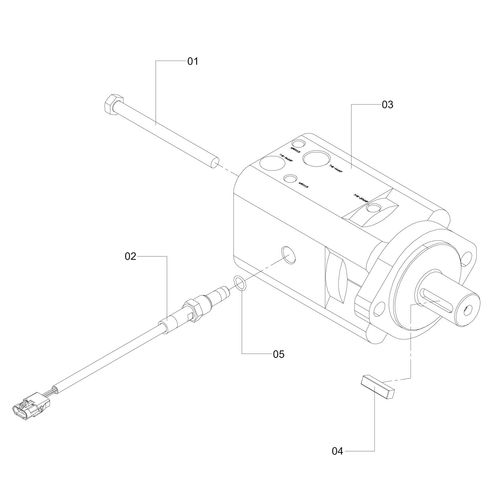 Motor hidráulico orbital OMS 80 EM - 815746 - VERSÃO - SAP-2013/11-  -0