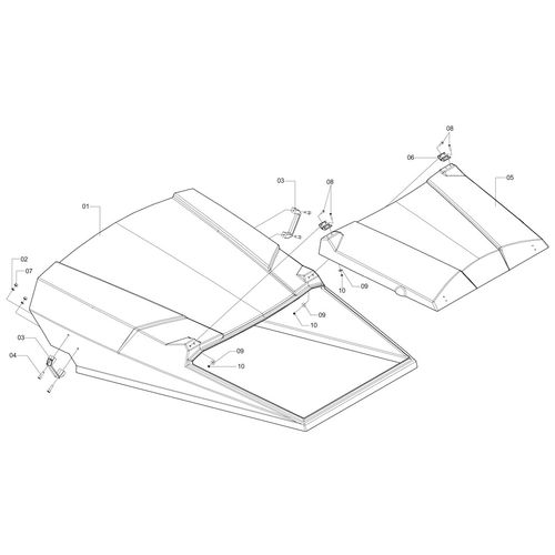 Carenagem do prolongamento 819227 (CONJUNTO COMPLETO) Carenagem do prolongamento 819227 (CONJUNTO COMPLETO)