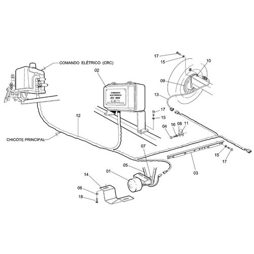 CIRCUITO ELETRICO - P/COMANDO CRC/EL 834861 (CONJUNTO COMPLETO) CIRCUITO ELETRICO - P/COMANDO CRC/EL 834861 (CONJUNTO COMPLETO)