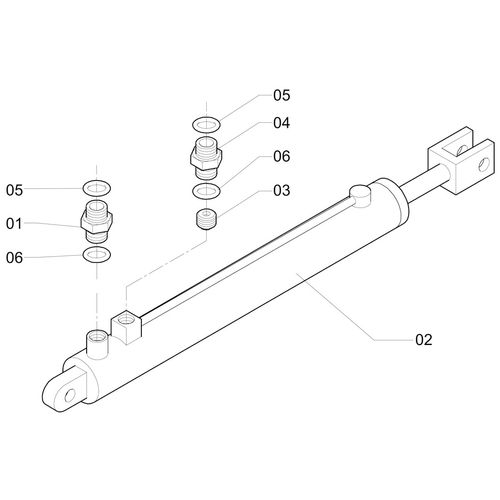 MONTAGEM HIDRÁULICA CILINDRO LEVANT GRAN - 848837 - VERSÃO - SAP-2010/3-  -0