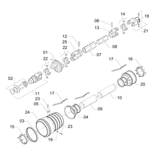 CARDAN HOMO 1460 104 Z=8 X Ø35 850370 (CONJUNTO COMPLETO) CARDAN HOMO 1460 104 Z=8 X Ø35 850370 (CONJUNTO COMPLETO)