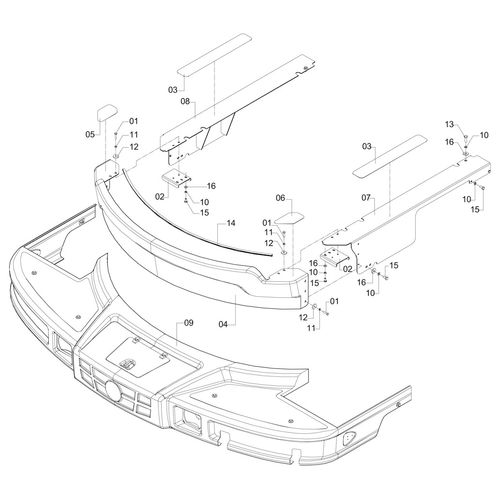 CONJ CARENAGENS EXTERNAS UP 3000 4X4 - 864941 - VERSÃO - SAP-2009/9-  -0