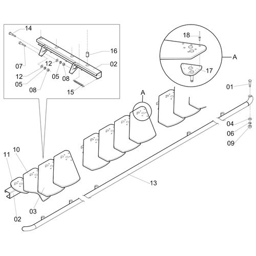RECOLHEDOR ESQUERDO - COMPLETO - 876003 - VERSÃO - SAP-2010/2-  -0