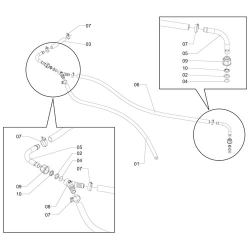 MANGUEIRA DO FILTRO AO RAMAL I E RAMAL C 887819 (CONJUNTO COMPLETO) MANGUEIRA DO FILTRO AO RAMAL I E RAMAL C 887819 (CONJUNTO COMPLETO)