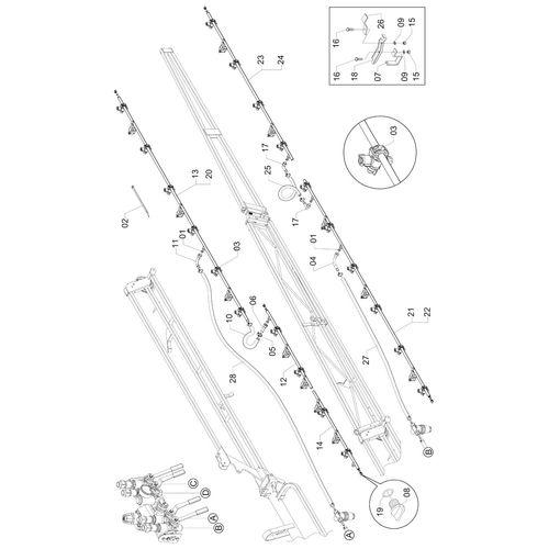 CONJUNTO RAMAL ESP.500 DESLOCADO - AGD A 901637 (CONJUNTO COMPLETO) CONJUNTO RAMAL ESP.500 DESLOCADO - AGD A 901637 (CONJUNTO COMPLETO)