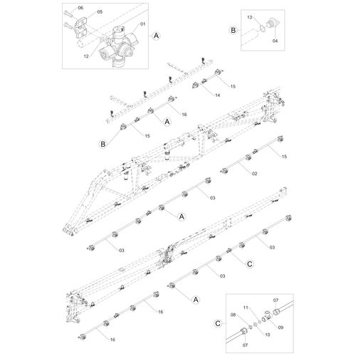 CONJUNTO RAMAL C/ ESP.50 PARA 21MTS QUAD - 906941 - VERSÃO - SAP-2013/11-  -0