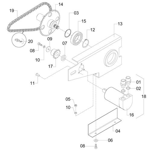 SUB. DO CONJUNTO DO MOTOR DO BITOLADOR 918250 (CONJUNTO COMPLETO)