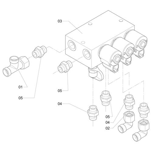 MONTAGEM HIDRÁULICA BLOCO VALV. DIREC. 928761 (CONJUNTO COMPLETO) MONTAGEM HIDRÁULICA BLOCO VALV. DIREC. 928761 (CONJUNTO COMPLETO)