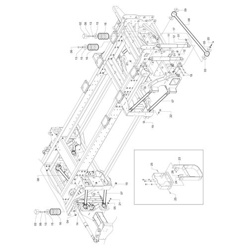 CONJ SUSPENSÃO UP 3000 4X4 934539 (CONJUNTO COMPLETO)
