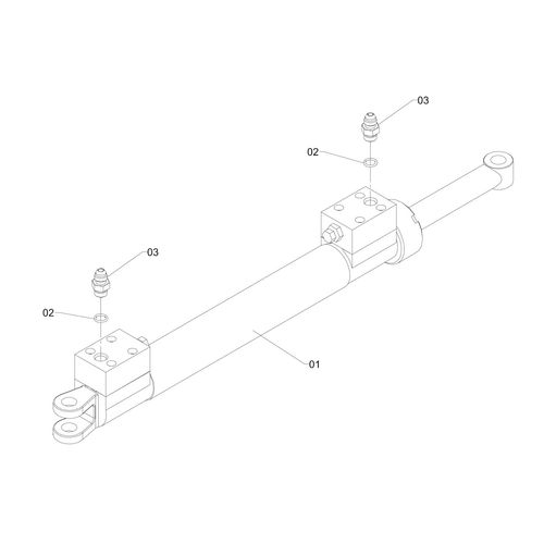 CILINDRO HIDRAULICO DA BARRA 952282 (CONJUNTO COMPLETO) CILINDRO HIDRAULICO DA BARRA 952282 (CONJUNTO COMPLETO)