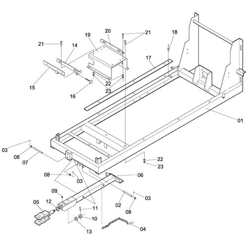 CARRETA COMPLETA ENGATE N°5 EF  7,35X14 - 954149 - VERSÃO - 0-0/0-A -0