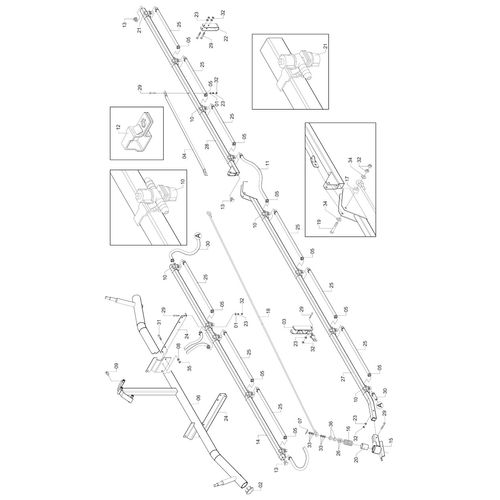BARRA DE PULVERIZAÇÃO DE 10 M., C/FECH.E 974030 (CONJUNTO COMPLETO) BARRA DE PULVERIZAÇÃO DE 10 M., C/FECH.E 974030 (CONJUNTO COMPLETO)
