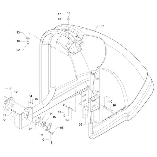 ABRE-LINHAS TRASEIRO ESQUERDO COMPLETO - 982115 - VERSÃO - 2012/2-  -0