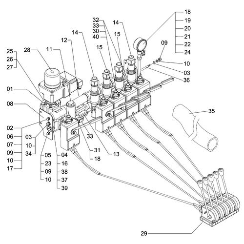 COMANDO MF-2000 C/CONTROLE P/CABO - C/CO 983650 (CONJUNTO COMPLETO) COMANDO MF-2000 C/CONTROLE P/CABO - C/CO 983650 (CONJUNTO COMPLETO)