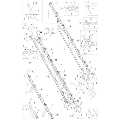 BARRA PULV.14M CR-AM 50 AGS 2V 984054 (CONJUNTO COMPLETO) BARRA PULV.14M CR-AM 50 AGS 2V 984054 (CONJUNTO COMPLETO)
