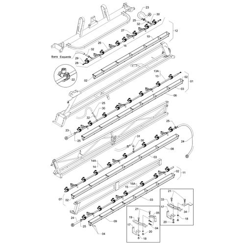 CONJUNTO ( RAMAL 350 - BIJET  VORTEX ) 996702 (CONJUNTO COMPLETO)