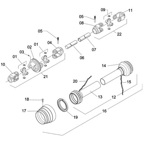 CARDAN HOMO 1250 WWE2480 WALT. Z=6X0 35 - 998286 - VERSÃO - 0-0/0-  -0
